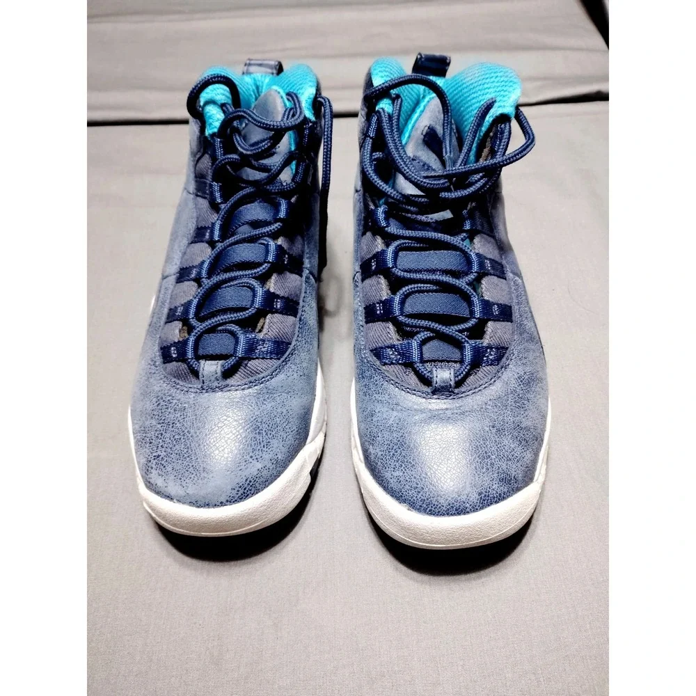 Nike Air Jordan 10 Retro LA Los Angeles Ocean Fog Blue 310806‑404 Size 5.5Y/WM 7